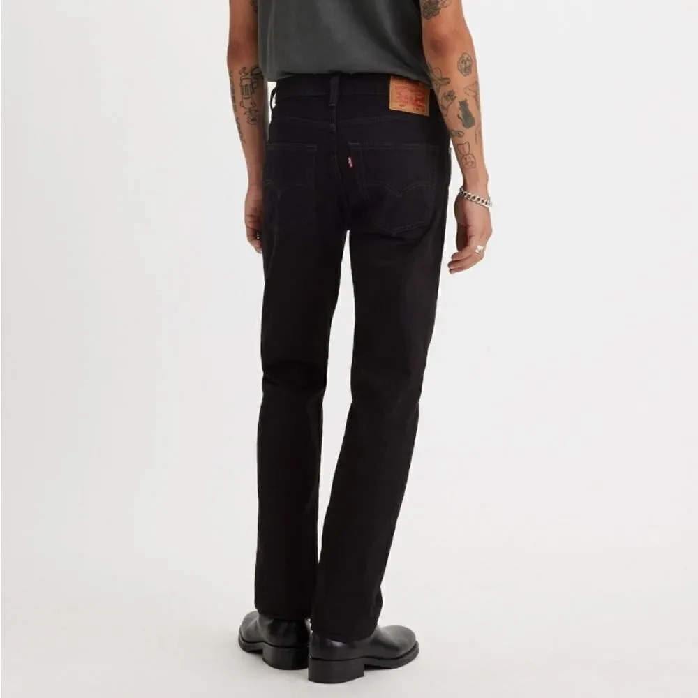 Levi's 501 Original Fit Straight Leg Men's Black Denim Jeans 34W x 34L